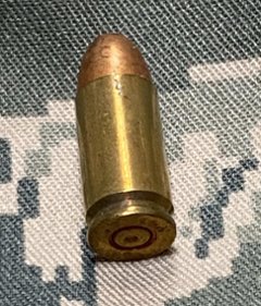 USED・ダミーカート（薬莢）・米軍放出品　9mm 弾頭付きの画像