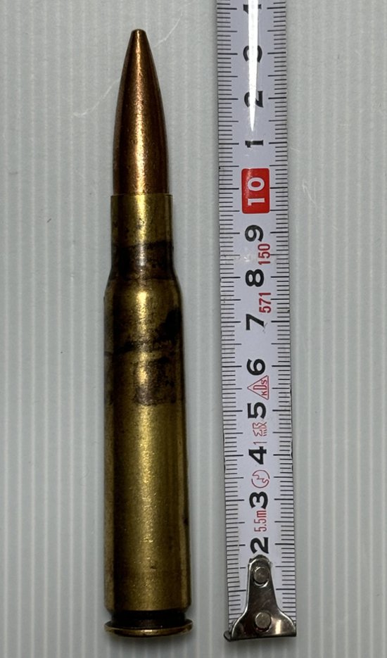 USED：米軍放出品　実物　12.7mm 50口径 50CAL 50BMG 実物弾頭付き　ダミーカート画像