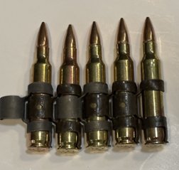 USED：米軍放出品　5.56mm リアルダミーカート　５連の画像