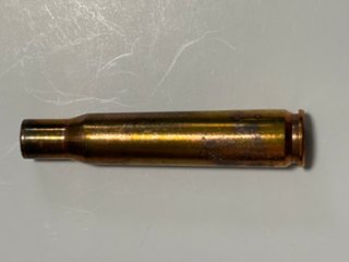 USED：米軍放出品　12.7mm 50口径 50BMG 50CAL ダミーカート　弾頭なしの画像