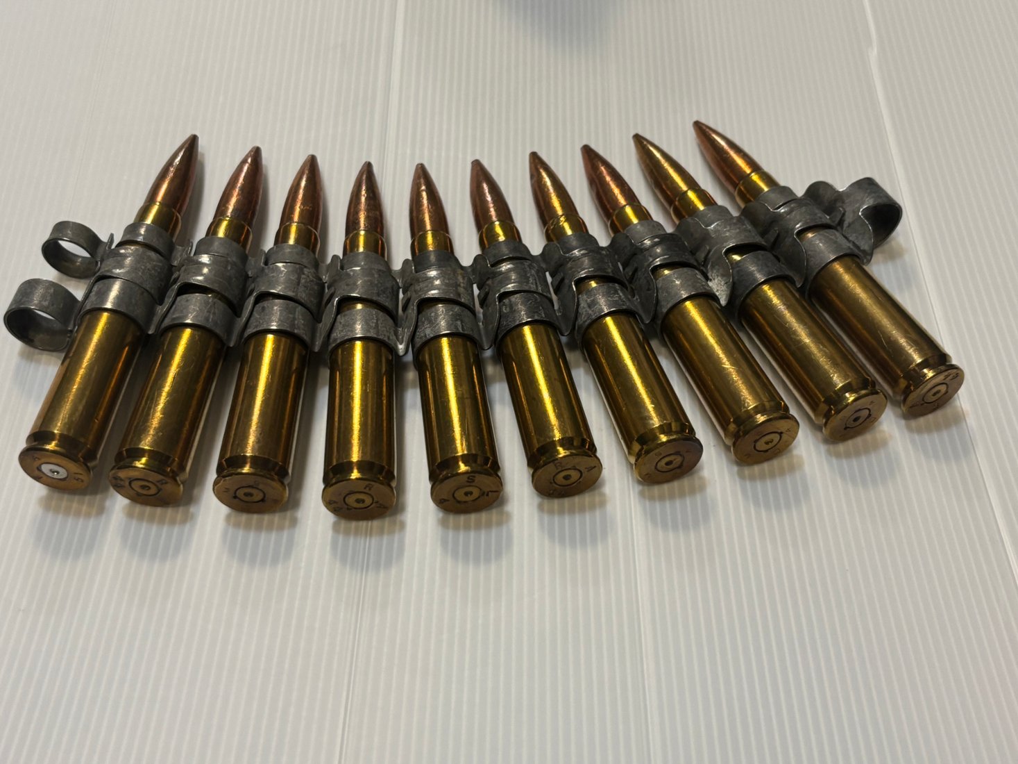 USED：米軍放出品 12.7mm 50CAL 50BMG 50口径 ダミーカート 10連 