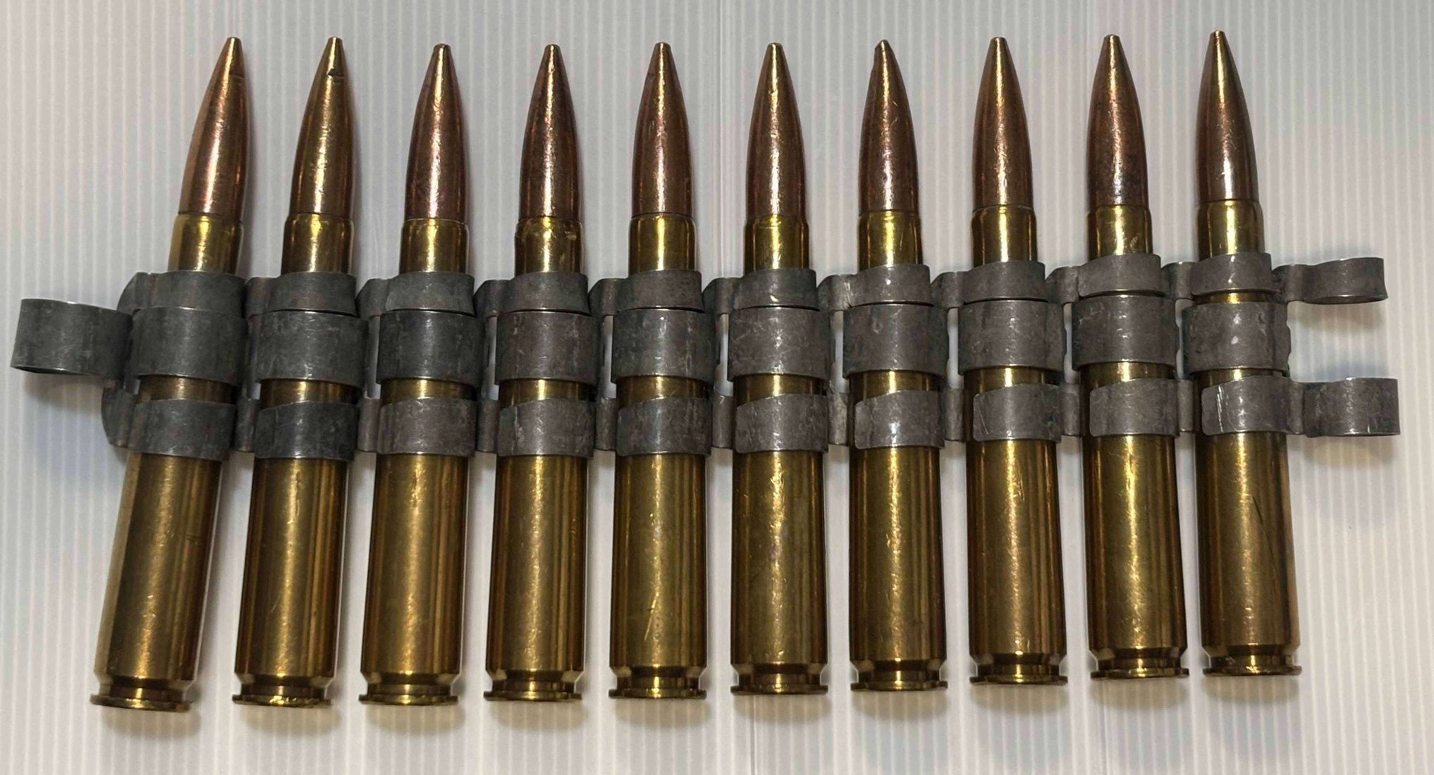 USED：米軍放出品 12.7mm 50CAL 50BMG 50口径 ダミーカート 10連 