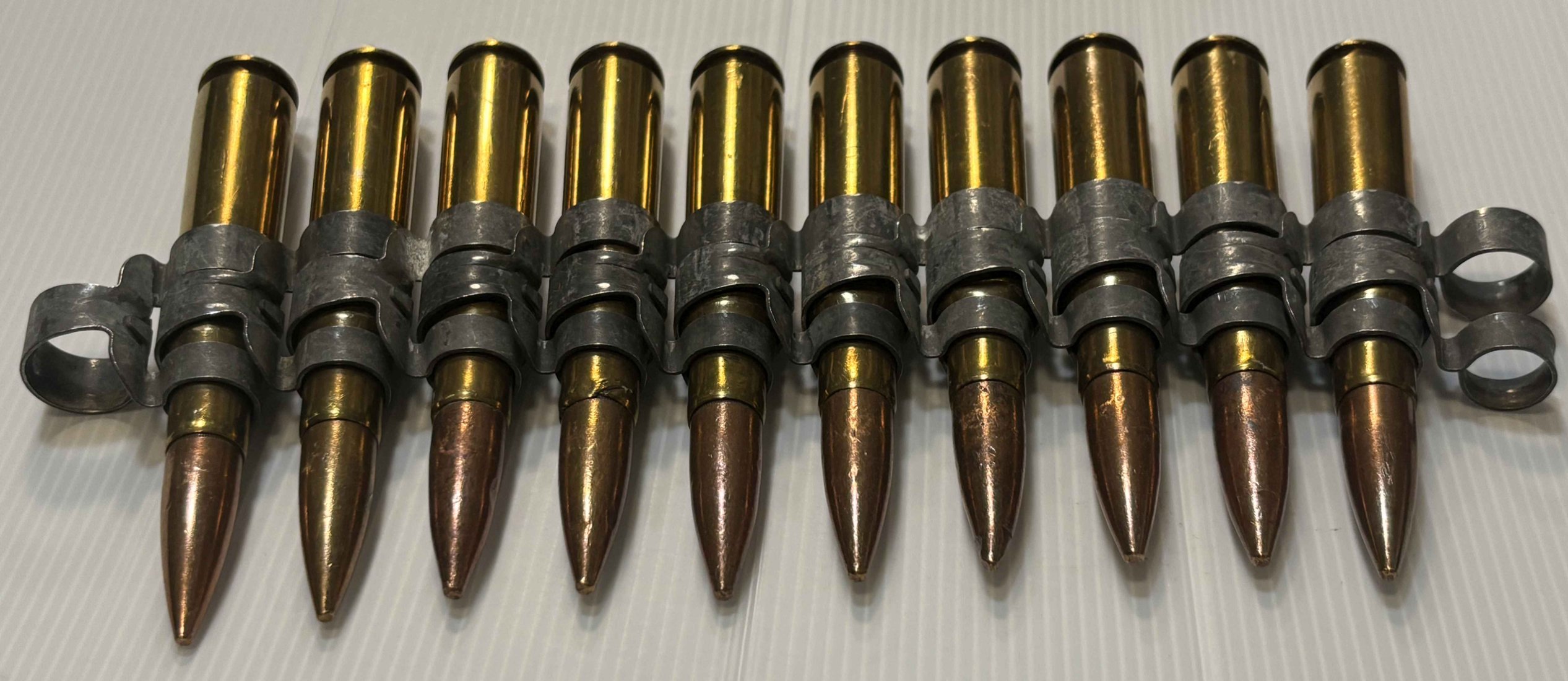 USED：米軍放出品 12.7mm 50CAL 50BMG 50口径 ダミーカート 10連 