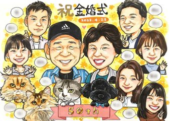 似顔絵作家 ゆうき画像
