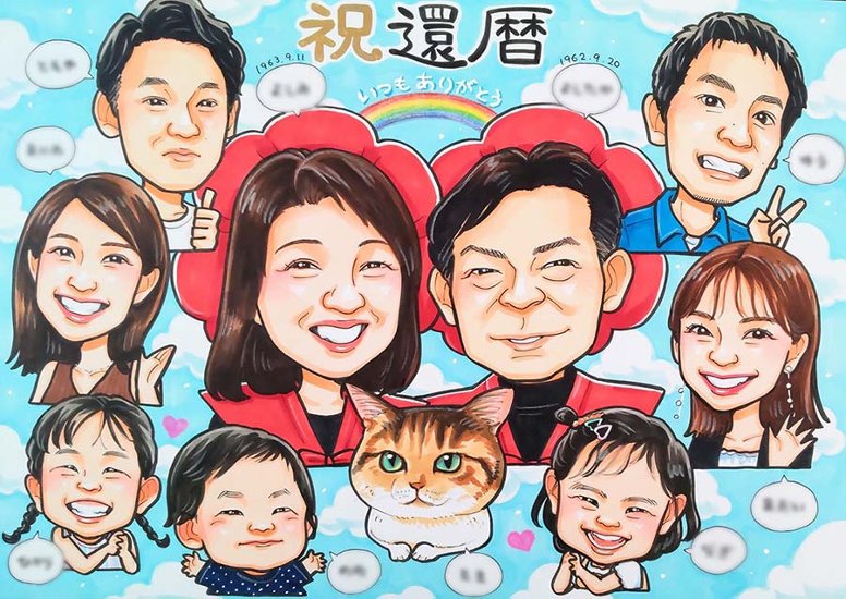 似顔絵作家 ゆうき画像