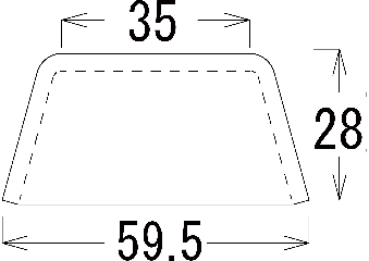 A-1 60角脚皿　t3.2画像