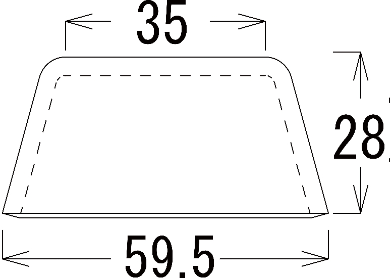 A-1 60角脚皿　t3.2画像