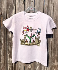 PRINCESA CASTILLO Tシャツ ホワイト（PRINCESA CASTILLO M/C Niño White - Kukuxumusu）の画像