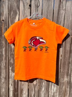 TXULETON Tシャツ オレンジ（TXULETON M/C Niño Orange - Kukuxumusu）の画像