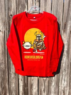 LORIAN 長袖Tシャツ レッド（LORIAN M/Larga Niño Rojo - Kukuxumusu）の画像