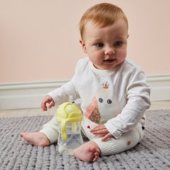 大人気ストローボトル、オーストラリア発ベビー用品「ビーボックスb.box」のポップでやさしいカラーのジェラートシリーズが入荷bananasplit(イエロー）の画像