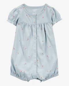 夏のお出かけ着に！アメリカベビー服・子ども服ブランド「カーターズ」赤ちゃん服ショートオール新生児用newborn～3.6㎏、6M～7.5㎏ご出産祝いにも！の画像