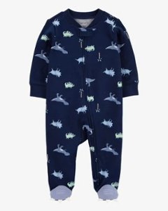 ご出産祝い・ご出産準備におすすめアメリカベビー服・子ども服ブランド「カーターズ」新生児用赤ちゃん服カバーオール/ロンパース恐竜目安体重～3.6㎏の画像