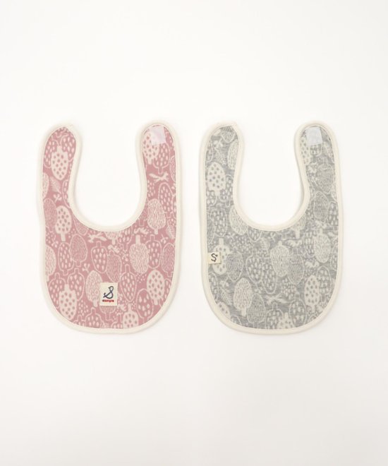 安心の日本製ご出産祝いにもおすすめベビー用スタイ☆赤ちゃんよだれかけ「スタンプル」2色フォレスト柄シンプルデザインが人気のベビー用品ブランド「スタンプル」画像