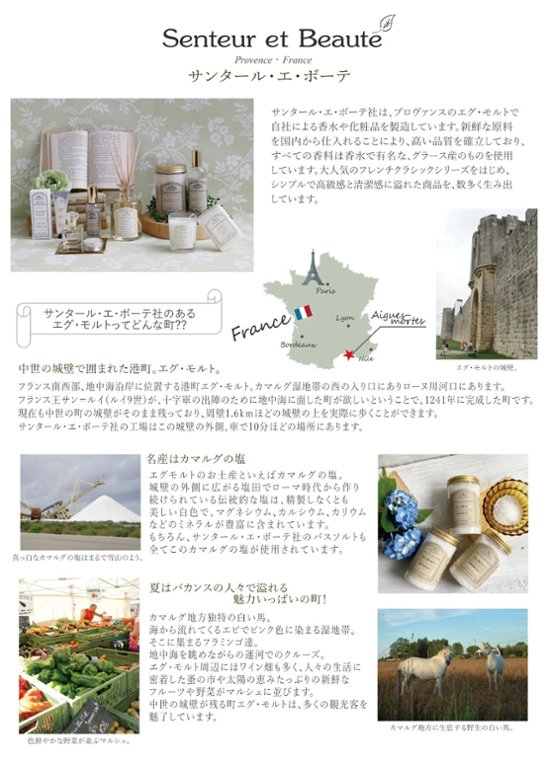 ラグジュアリーな香りで空間をアップグレードお友だちへのプレゼントにも！Senteur et Beaute サンタール エ ボーテ ザ ティー フレグランスブーケ ホワイトティー画像