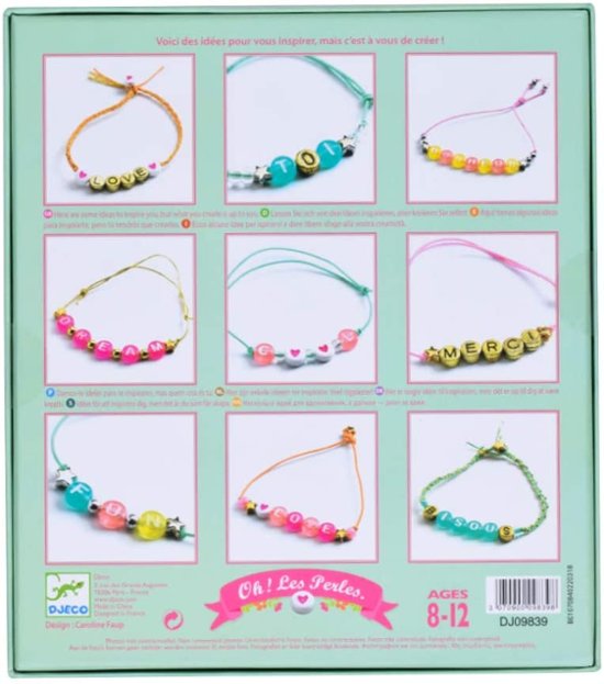 お誕生日プレゼント・クリスマスプレゼントにおすすめ！フランスおもちゃブランド「DJECOジェコ」のアルファベットビーズセット画像