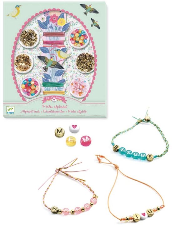 お誕生日プレゼント・クリスマスプレゼントにおすすめ！フランスおもちゃブランド「DJECOジェコ」のアルファベットビーズセット画像