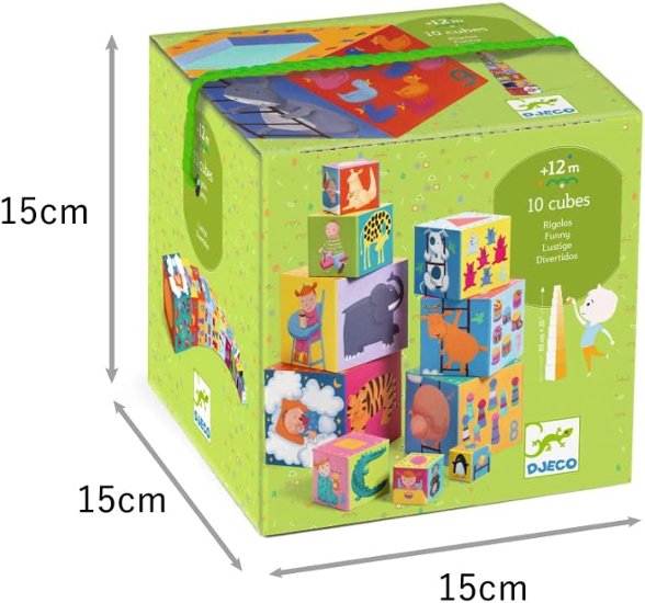 出産祝い・お誕生日プレゼントに！フランスベビー知育玩具ブランド「ジェコ」10フォレストブロックス長ーく遊べる赤ちゃん＆子供用おもちゃ画像