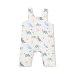 サンフランシスコ発ベビー服・子供服ブランド「エンジェルディア」恐竜柄オーバーオール男の子服・女の子服6-12ｍ（目安70-80）12-18ヵ月（目安85サイズ）画像