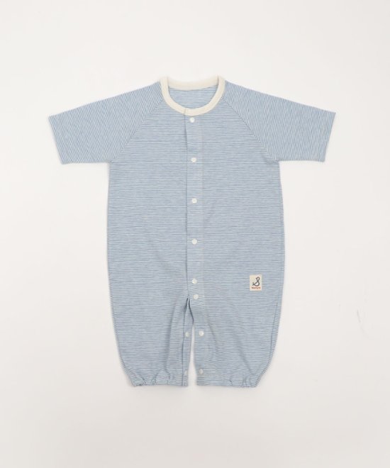 ラッピング無料！出産祝いに人気の日本製ベビーギフトセット 「スタンプル」新生児～ 2WAYオール＋ベビー帽子＋靴下 3点セット画像