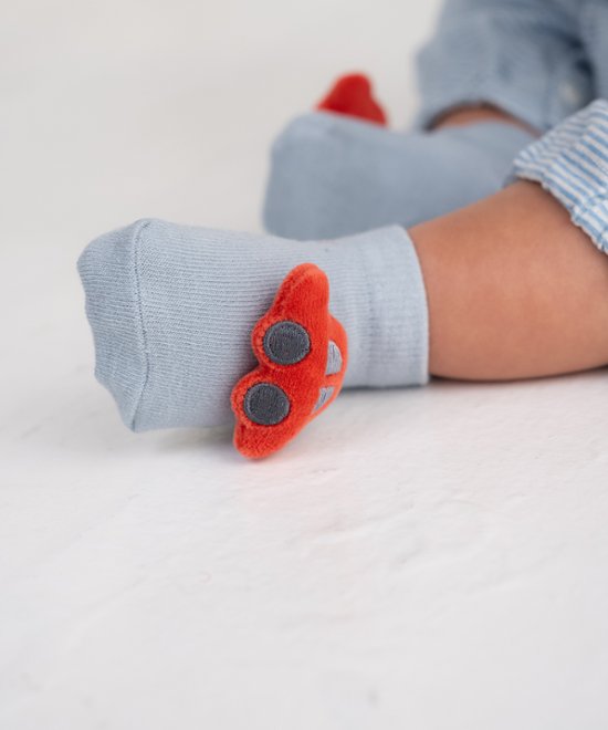 ラッピング無料！出産祝いに人気の日本製ベビーギフトセット 「スタンプル」新生児～ 2WAYオール＋ベビー帽子＋靴下 3点セット画像