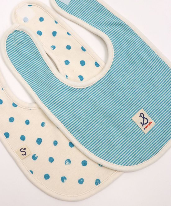 ラッピング無料！出産祝いに人気の日本製ベビーギフトセット 「スタンプル」新生児から使えるショートオール＋ベビー用スタイ2枚セット画像