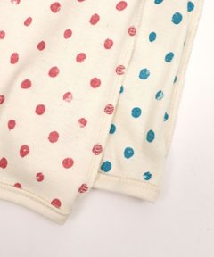 ラッピング無料！出産祝いに人気の日本製ベビーギフトセット 「スタンプル」新生児から使えるショートオール＋ベビー用スタイ2枚セット画像