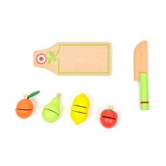 フランスおもちゃブランド「DJECO ジェコ フルーツ＆ベジタブル」 おままごと果物 カット 包丁 食材 切る マジックテープ 3歳 4歳 5歳 6歳 女の子 幼児 赤ちゃん 知育玩具プレゼントに！画像