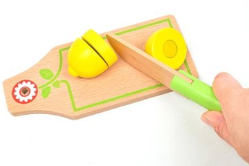 フランスおもちゃブランド「DJECO ジェコ フルーツ＆ベジタブル」 おままごと果物 カット 包丁 食材 切る マジックテープ 3歳 4歳 5歳 6歳 女の子 幼児 赤ちゃん 知育玩具プレゼントに！画像