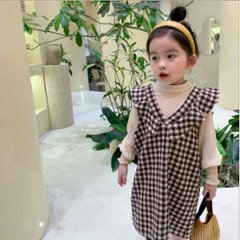 セール大幅値下げファイナルプライス最終価格お誕生日プレゼントに！おしゃれ女の子服　女の子コーデ　ワンピース＆ブラウスセット100サイズ画像