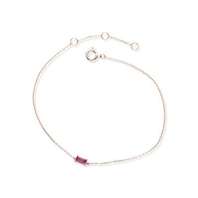 K10PG バケットカット・ルビーブレスレットの画像