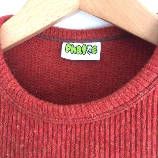 Phatee - RECYCLED WOOL MIX SWEATER  / ORANGE (OFFICIAL SHOP LIMITED)画像