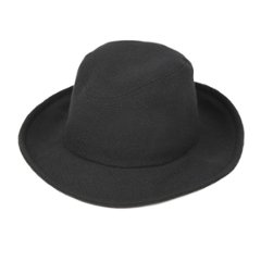 Phatee - TRAVEL HAT RECYCLED WOOL / BLACK TWEEDの画像