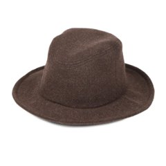 Phatee - TRAVEL HAT RECYCLED WOOL / BROWN TWEEDの画像