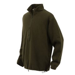 Phatee - HEMP SWEAT ZIP HENLEY / OLIVEの画像