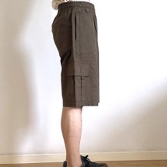 Phatee - HEMP RIPSTOP CARGO SHORTS / OLIVE画像