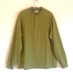 phatee - HEMP POCKET HENLEY L/S TEE / MACCHA画像