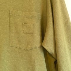 phatee - HEMP POCKET HENLEY L/S TEE / MACCHA画像