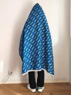 LABORATORY-STOLE HEMP 100% / BLUE LOGO画像