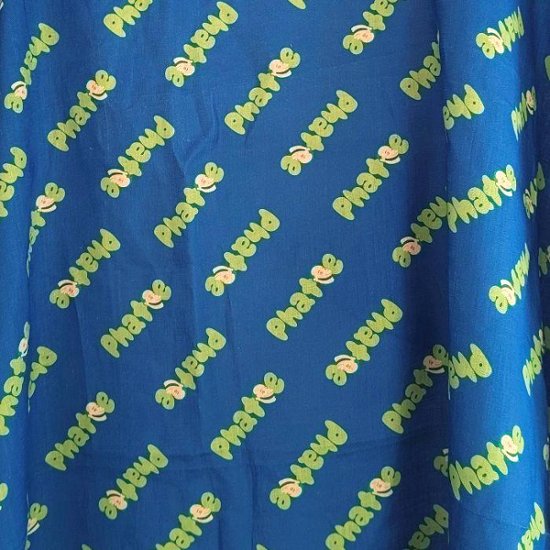 LABORATORY-STOLE HEMP 100% / BLUE LOGO画像