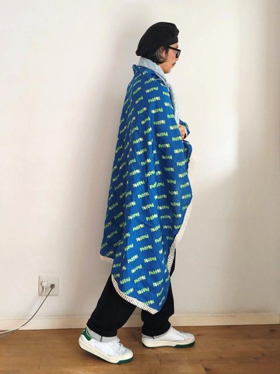 LABORATORY-STOLE HEMP 100% / BLUE LOGO画像