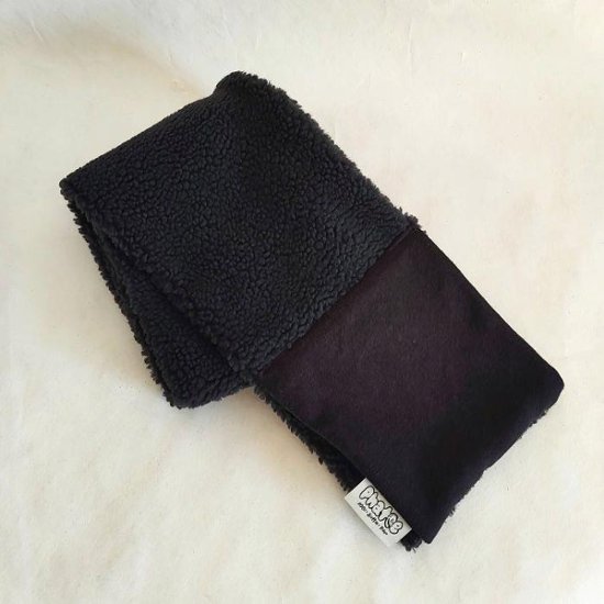 Phatee - LOOP MUFFLER HEMP SWEAT + RECYCLE BOA- CHACOAL画像