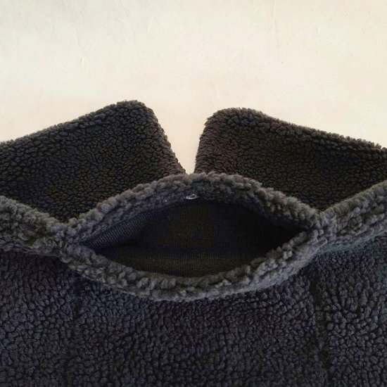 Phatee - LOOP MUFFLER HEMP SWEAT + RECYCLE BOA- CHACOAL画像