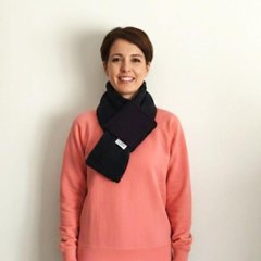 Phatee - LOOP MUFFLER HEMP SWEAT + RECYCLE BOA- CHACOAL画像