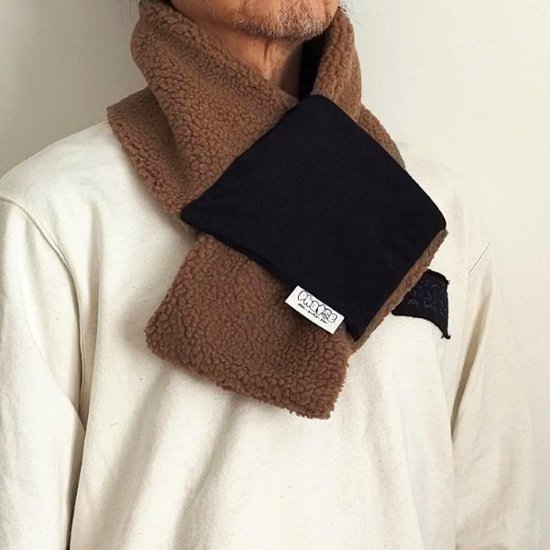 Phatee - LOOP MUFFLER HEMP SWEAT + RECYCLE BOA- BEIGE画像