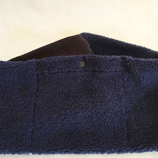 Phatee - LOOP MUFFLER HEMP SWEAT + RECYCLE BOA- NAVY画像