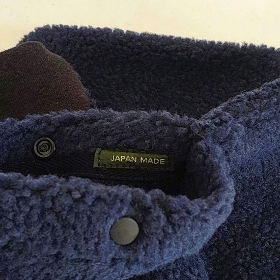 Phatee - LOOP MUFFLER HEMP SWEAT + RECYCLE BOA- NAVY画像