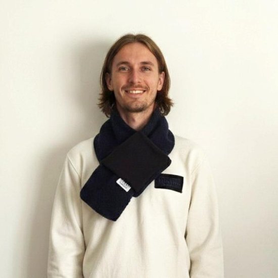 Phatee - LOOP MUFFLER HEMP SWEAT + RECYCLE BOA- NAVY画像