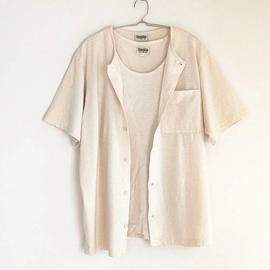 Phatee - NO COLLAR SHIRTS HEMP JERSEY / KINARI画像
