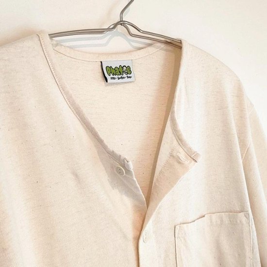 Phatee - NO COLLAR SHIRTS HEMP JERSEY / KINARI画像